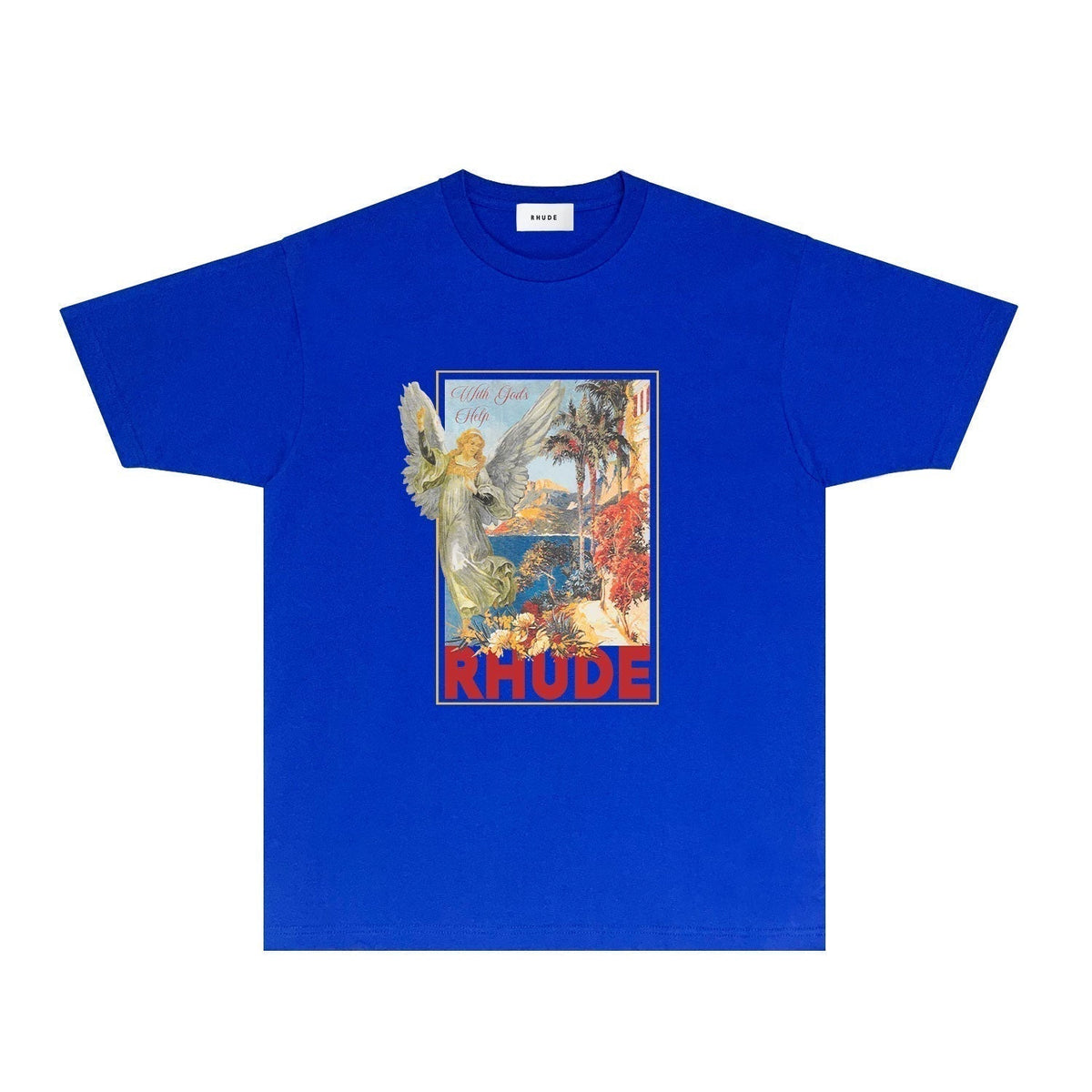 Rhude T-shirts Printed Trendy Pure Cotton