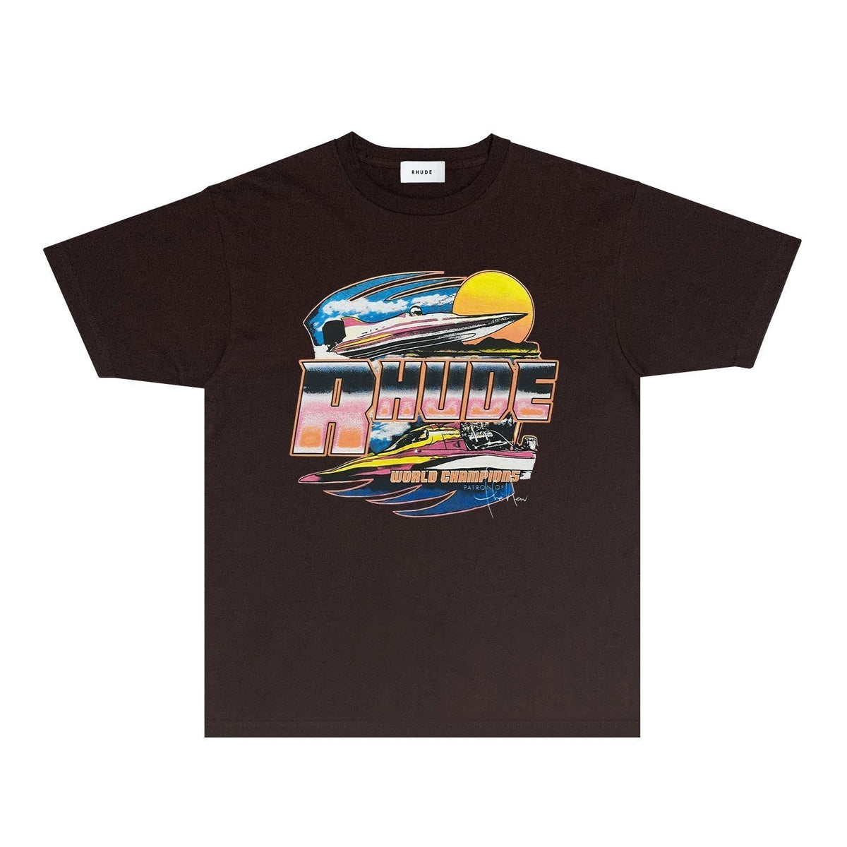 Rhude T-shirts Printed Trendy Pure Cotton