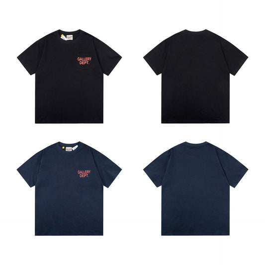 Gallery Dept T-Shirt Ink-splashing Tie-dye Alphabet Short Sleeve T-Shirt