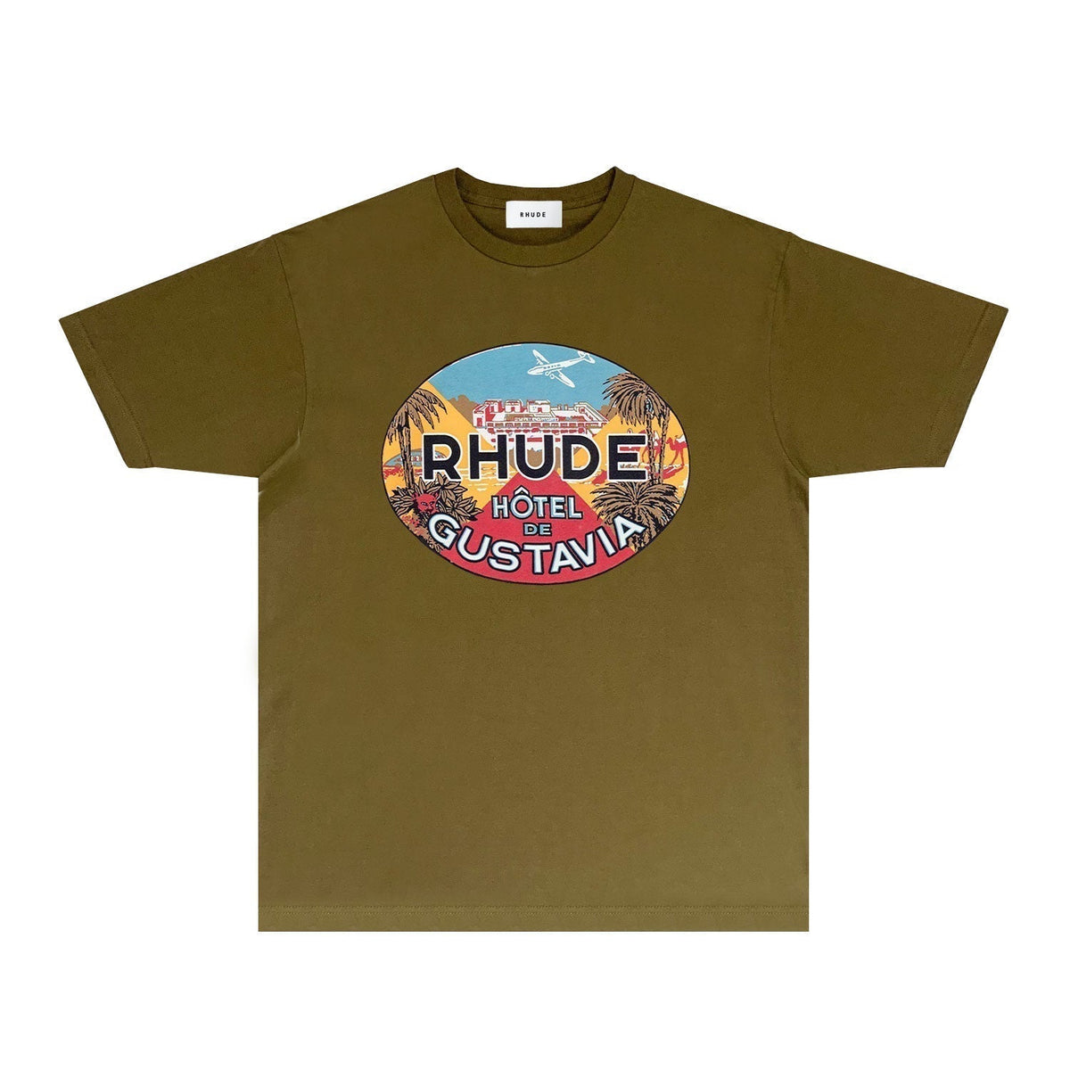 Rhude T-shirts Printed Trendy Pure Cotton