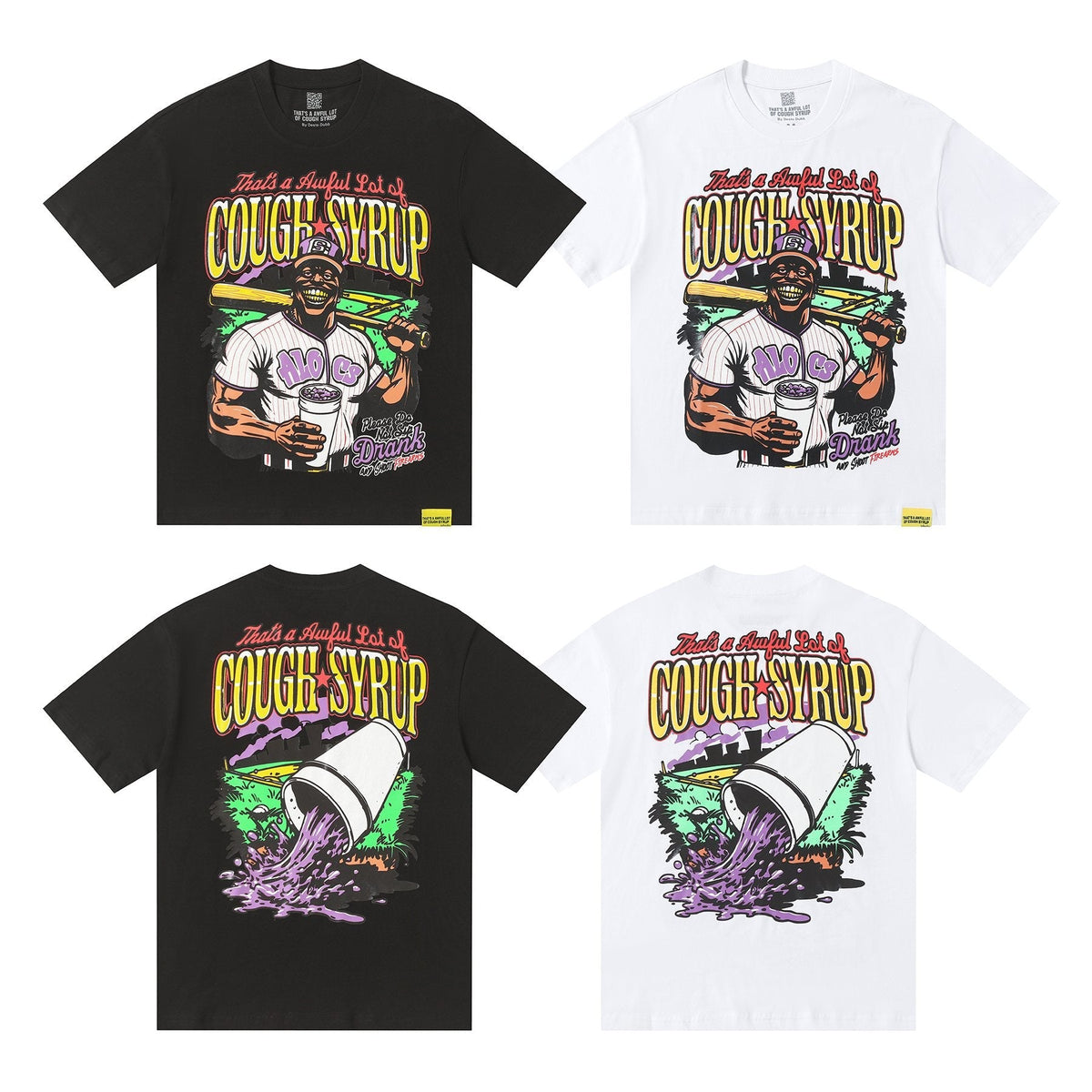 THAT'S A AWFUL LOT OF COUGH SYRUP Baseball Graphic T-Shirt ¡ª comparison