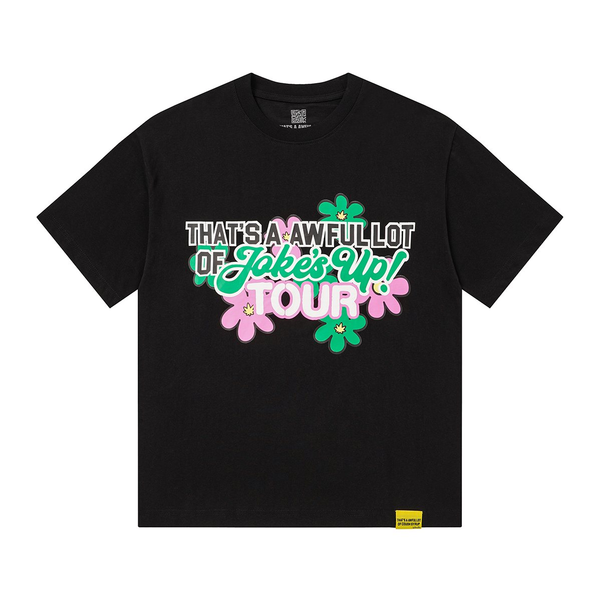THAT'S A AWFUL LOT OF COUGH SYRUP Floral Tour Graphic T-Shirt ¡ª front
