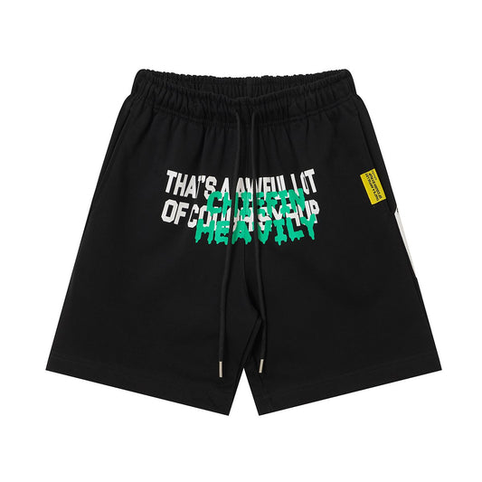 THAT'S A AWFUL LOT OF COUGH SYRUP Drawstring Graphic Shorts ¡ª hero